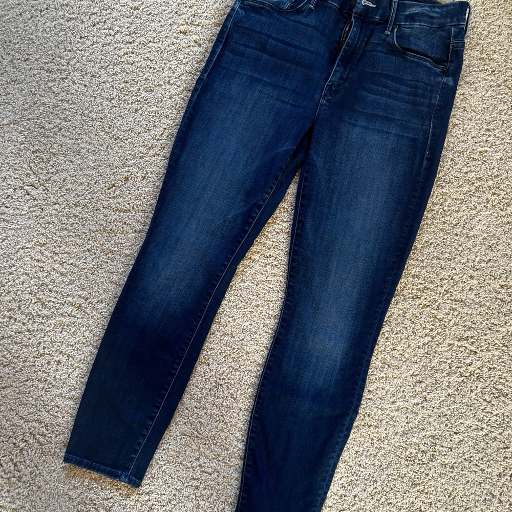 NWOT Mother Denim High Waisted Looker Ankle in The Road to Paradise size 29